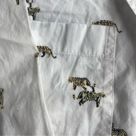 Madewell Shrunken Trapeze Shirt in Cat Walk Size XXS long sleeve shirt - Picture 5 of 5